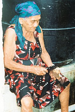 The late Julie Calderon, elder of the Carib Community